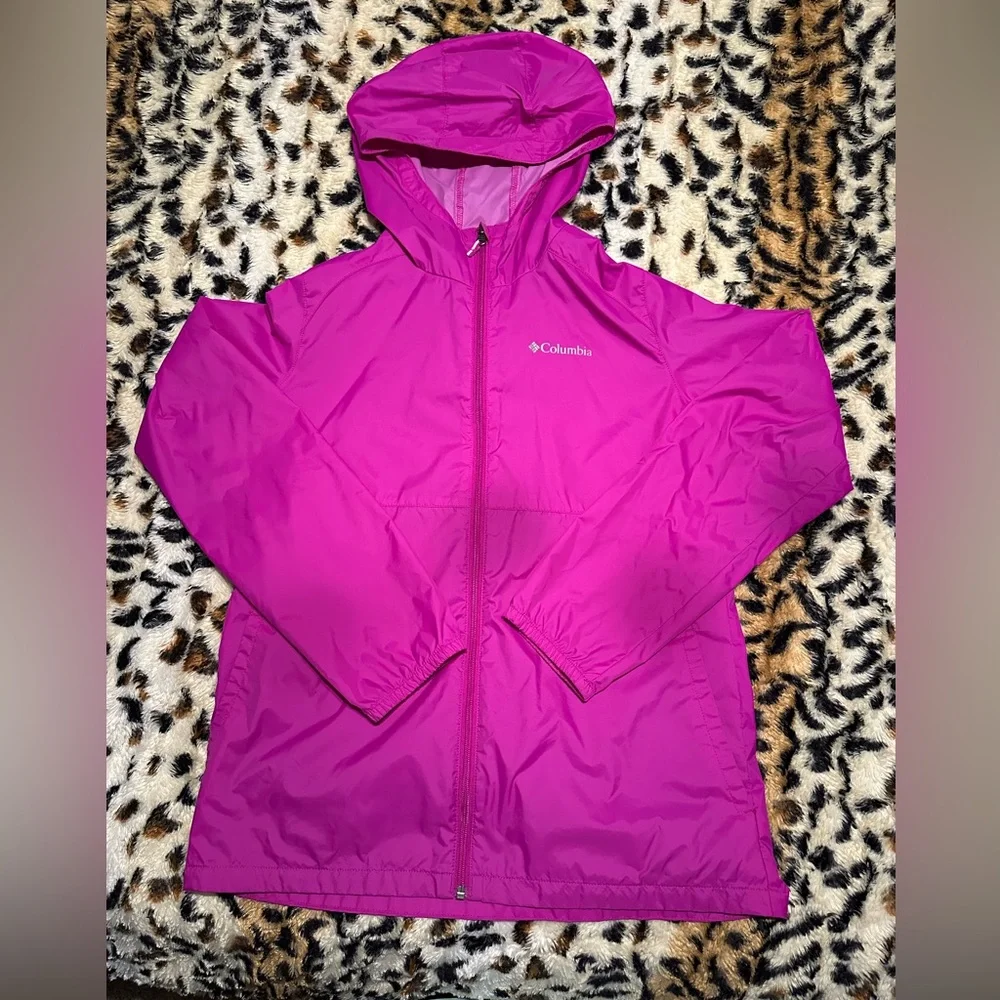 Columbia Girls Switchback II Water-Resistant Jacket (Bright Plum)